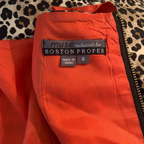 Muse for Boston Proper Animal Print Sleeveless Dress - Picture 9 of 10